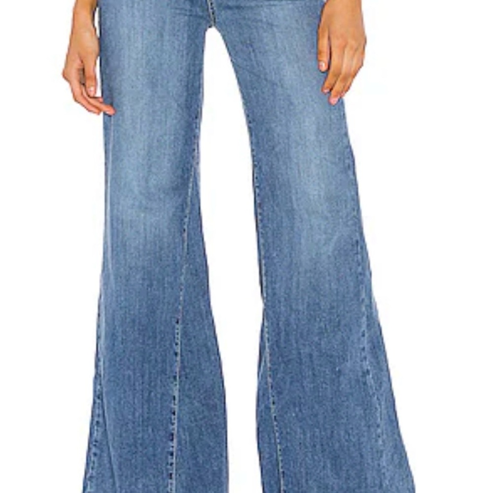 Free People Drapey Wide Leg Pants Jeans